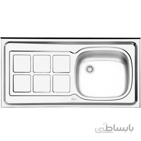 سینک ایلیا استیل رو کار 122