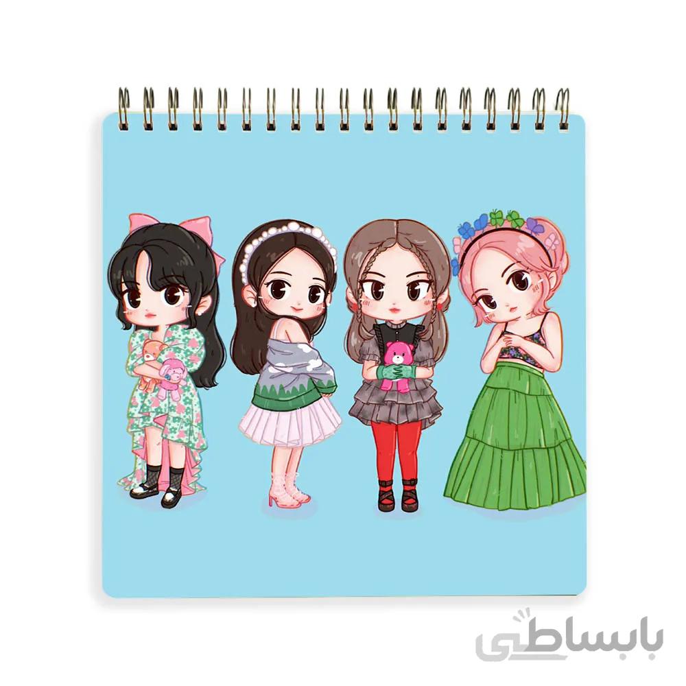 دفترچه يادداشت black pink کد 10100215