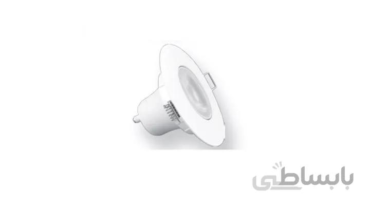 چراغ سقفى اکونومى 7 وات توکار لنزدار گرد برند EDC کد 10203025