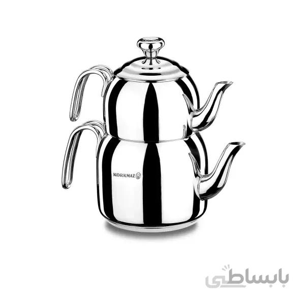 ست کتری و قوری کرکماز کد A056 مدل Korkmaz Droppa Midi