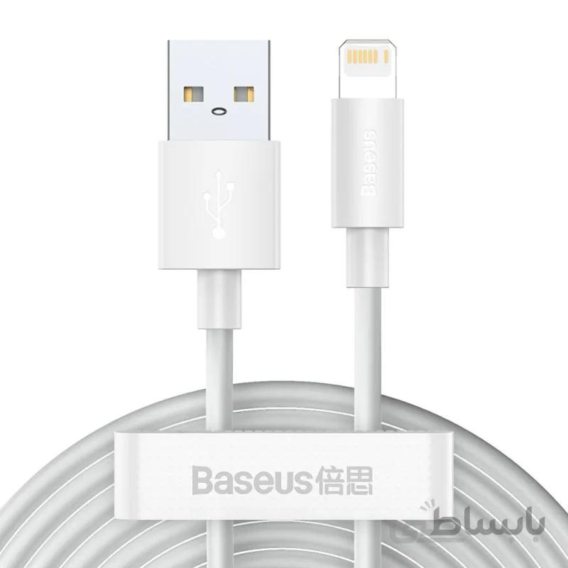 پک دوتایی کابل لایتنینگ بیسوس Lightning cable fast charging Power Delivery TZCALZJ-02