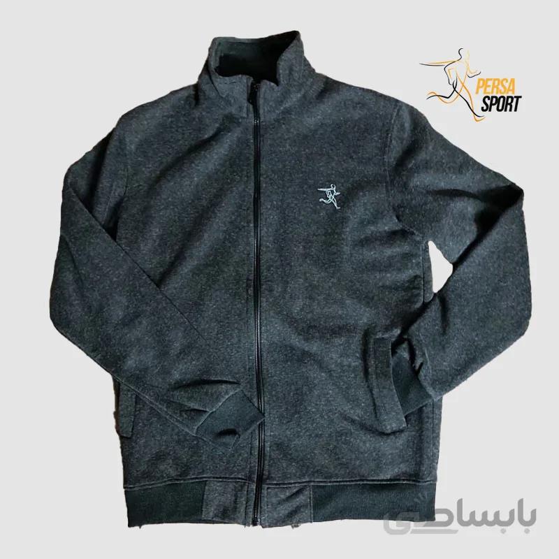 سویشرت فول زیپ پرسااسپرت Tiger 2 Dark Gray