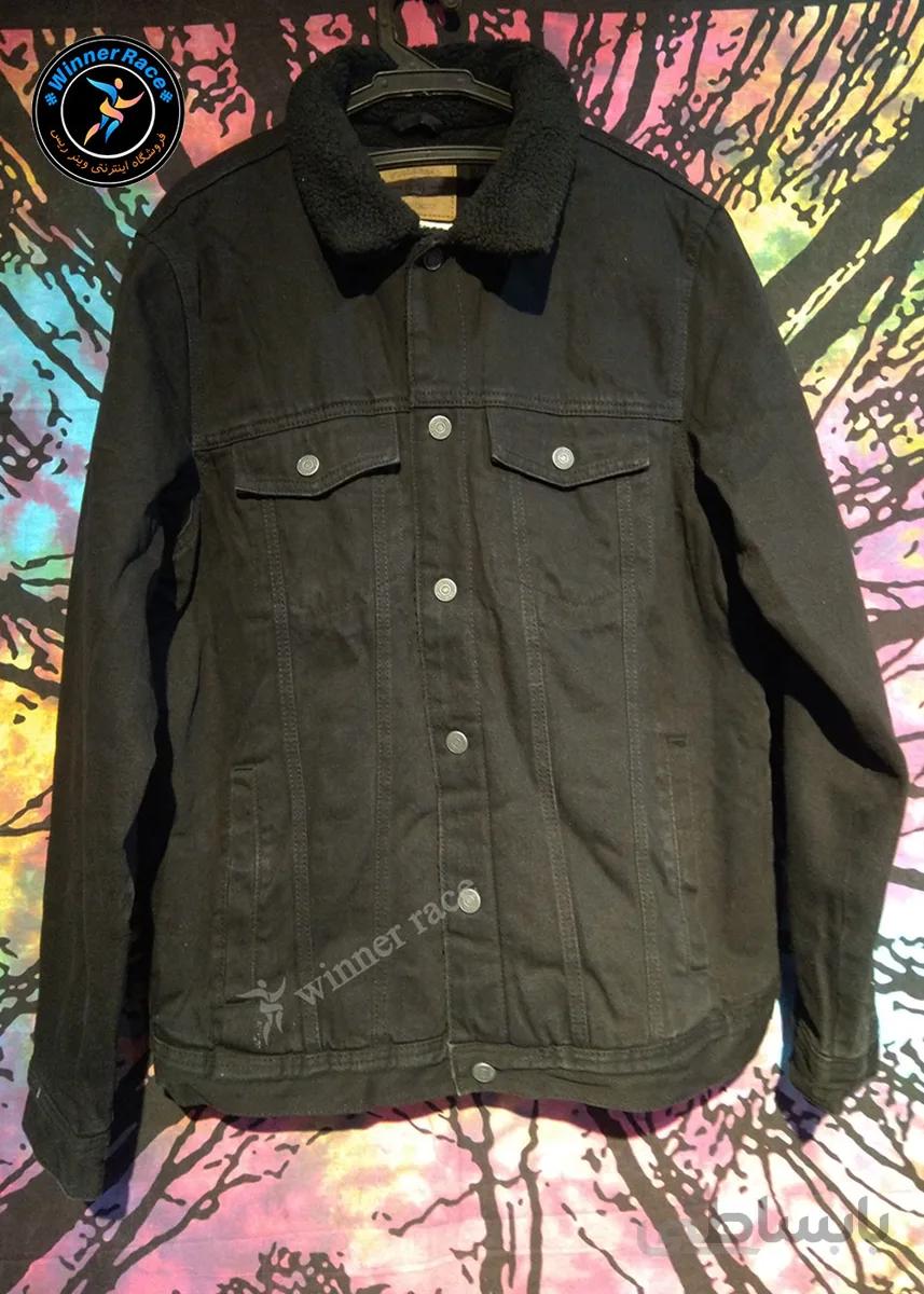 کاپشن مردانه ترک خزدار برند pull and bear کد 1028 ( ایکس لارج )