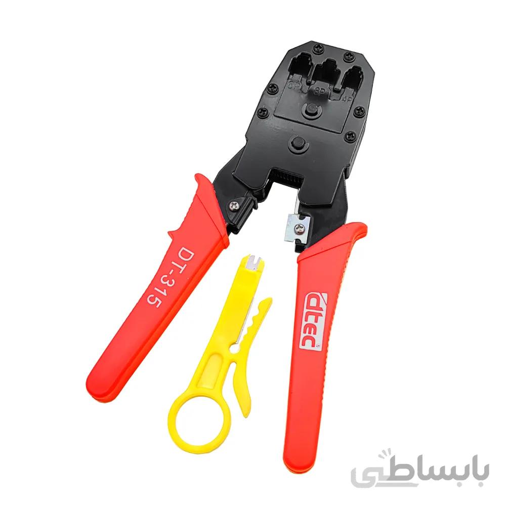 آچار پرس سرسوکت شبکه و تلفن dtec DT-315