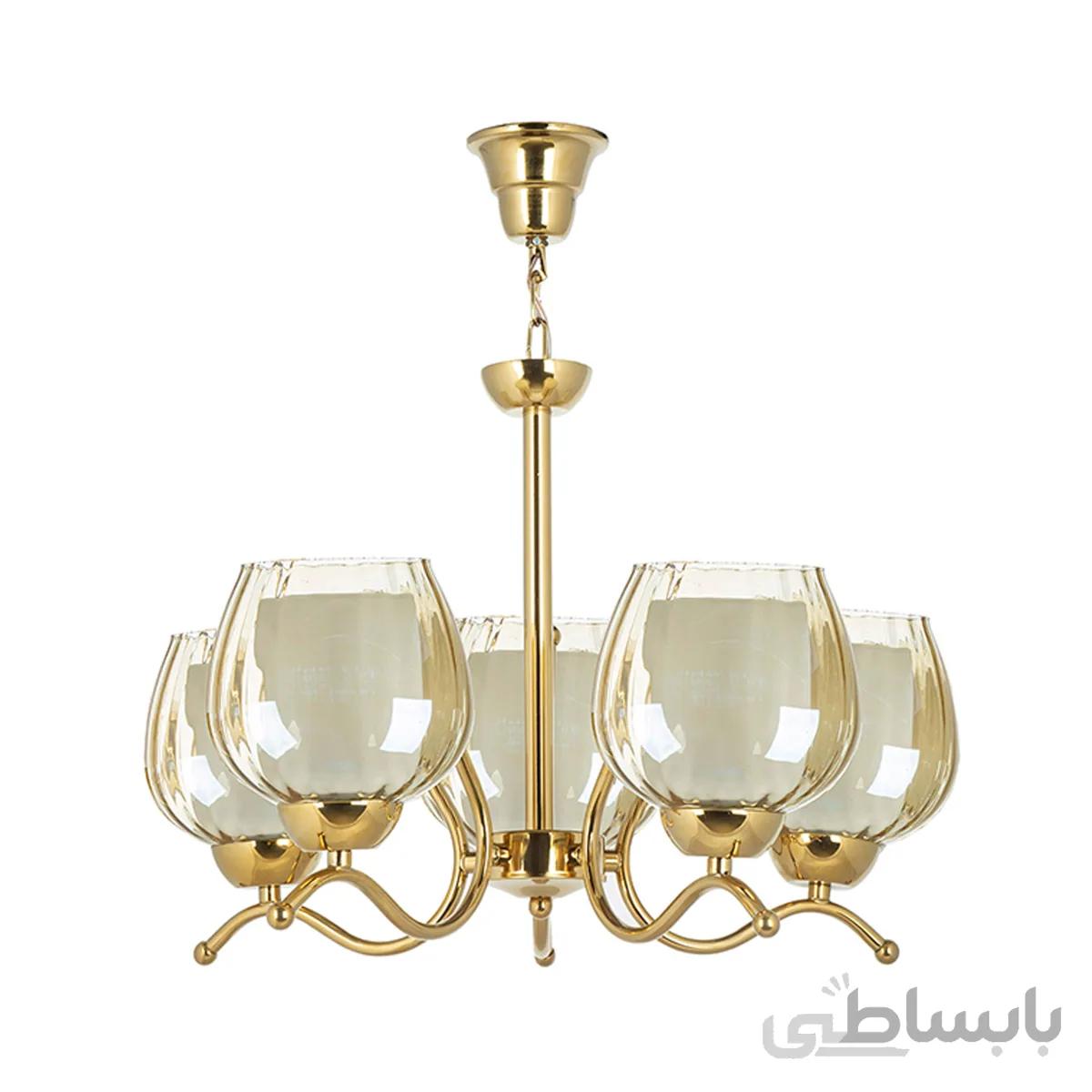 لوستر 5 شعله چشمه نور کد A804/5