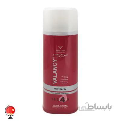 اسپری نگهدارنده حالت مو والانسی مدل Shine حجم 250 میلی لیتر