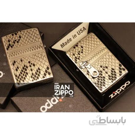 فندک اصل زیپو مدل 9704 | ژاپن | پوست ماری