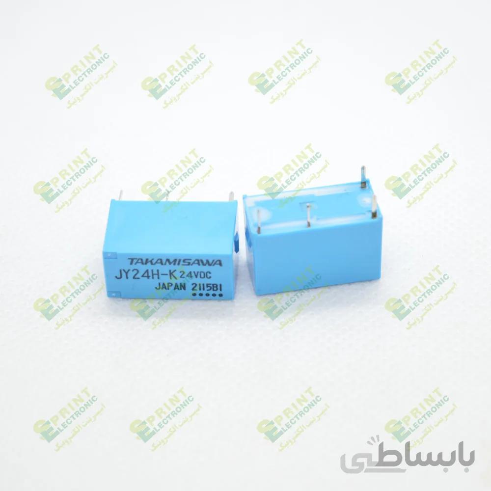 رله 24 ولت مخابراتی 4 پایه 5 آمپر TAKAMISAWA JY24H-K