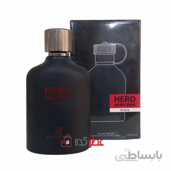 ادکلن مردانه روونا Rovena Hero Black حجم 100 میل "هوگو مشکی"