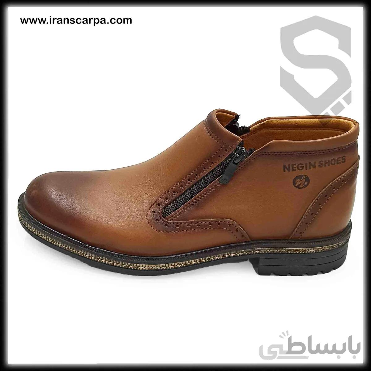 بوت چرم طبیعی مردانه مدل مانته