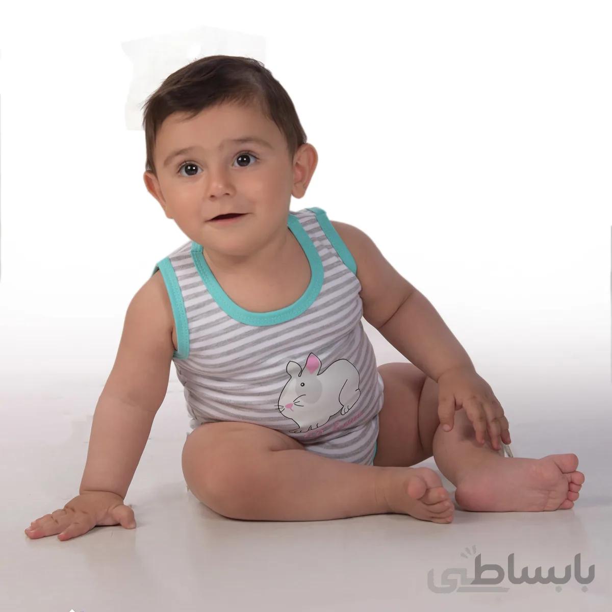 زیردکمه رکابی نوزادی بی بی سان طرح خرگوش