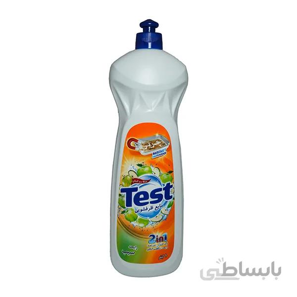 مایع ظرفشویی تست۱در۲ رایحه سیب حجم ۱۰۰۰ میلی