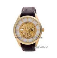 ساعت ویولت Violet مردانه اتوماتیک گرد چرمی صفحه سفید کد 0432/2G