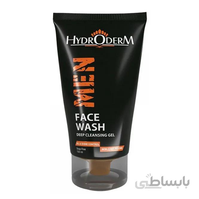 ژل شستشوی صورت آقایان انواع پوست Men Face Wash هیدرودرم 150 میلی لیتر