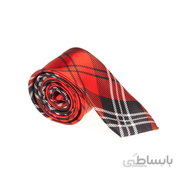 کراوات طرح دار مردانه چهارخانه کد T1072