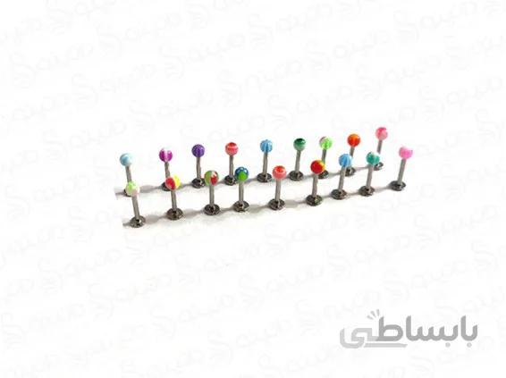 پیرسینگ بینی لب و گونه آبنباتی benli-p-8