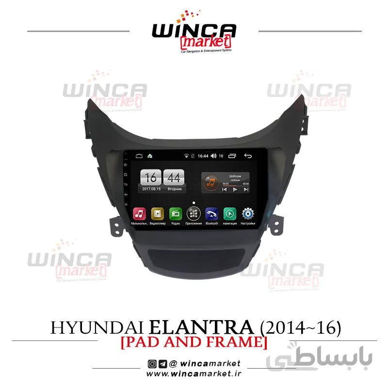 مانیتور اندروید فابریک هیوندای النترا ۲۰۱۴-۲۰۱۶ نیوفیس وینکا سری s170 پلاس TL855