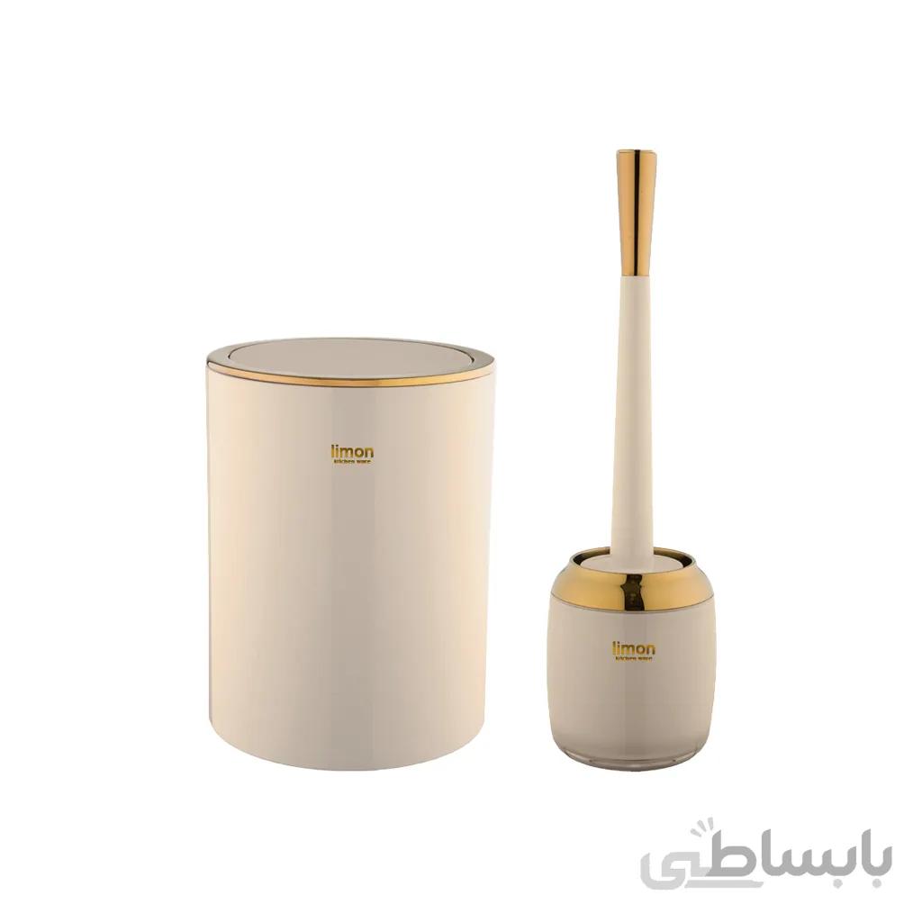 سطل و فرچه دوجداره رمانتیک الوان 181200 طلایی