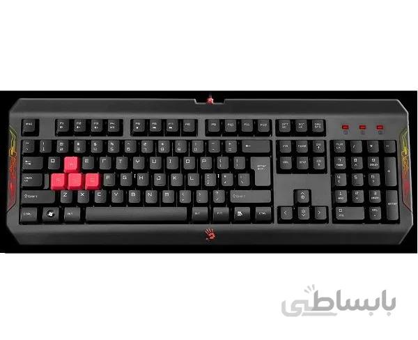 کیبورد مخصوص بازی ای فورتک مدل Q100 ا A4tech Bloody Q100 Gaming Keyboard کد 298436