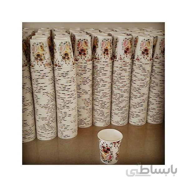 لیوان یکبار مصرف کاغذی 180 سی سی پارس در کارتن 2000 عددی ا disposable paper cup