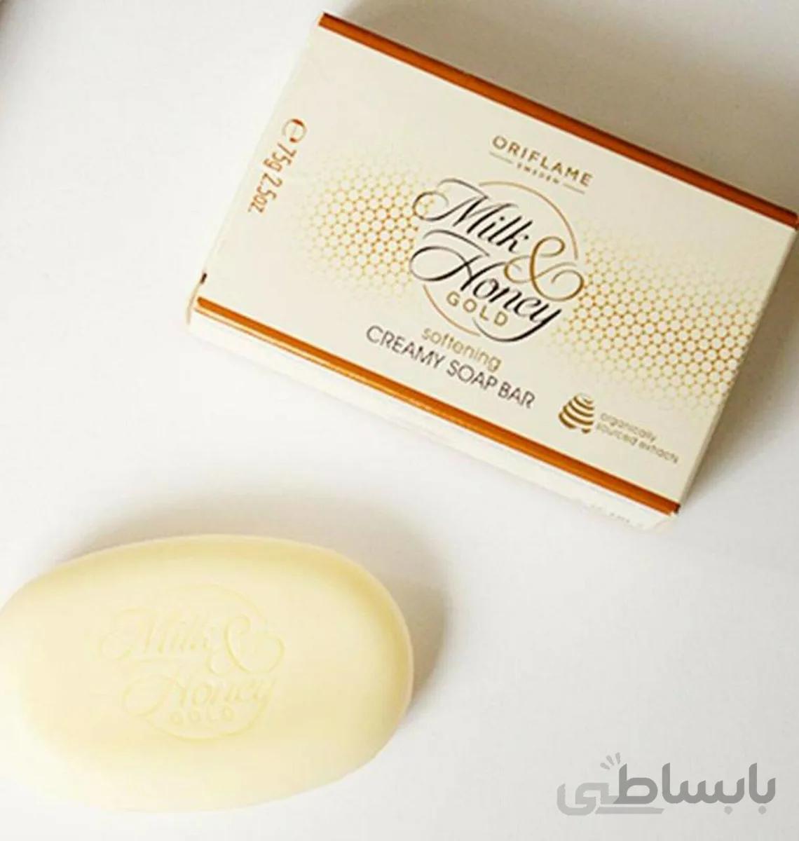 صابون شیر و عسل گلد اوریفلیم ا Milk & Honey Gold Softening Creamy Soap Bar
