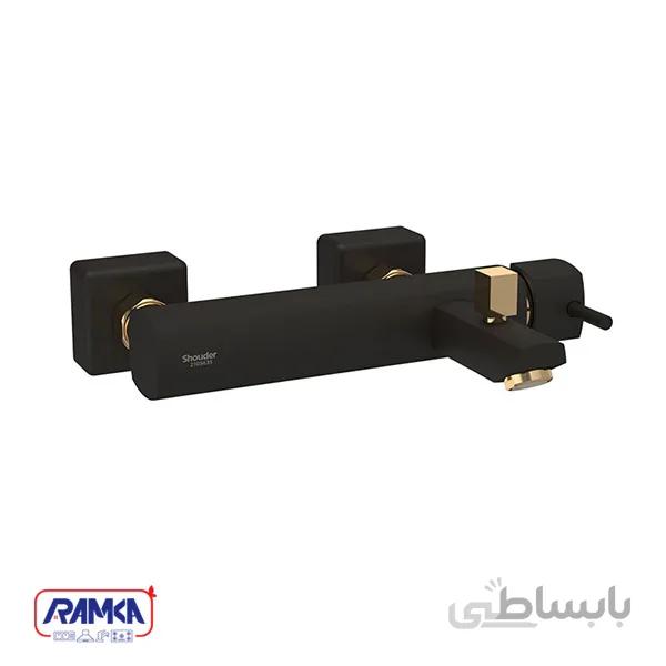 شیر حمام شودر مدل یونیک مشکی طلایی