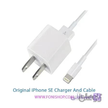 کابل و شارژر اصلی آیفون iPhone SE