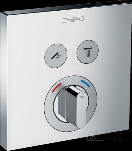 شیر حمام توکار انتخابی مدل ShowerSelect کد KH1046 - با مغزی ا Hansgrohe ShowerSelect Mixer for concealed installation for 2 functions