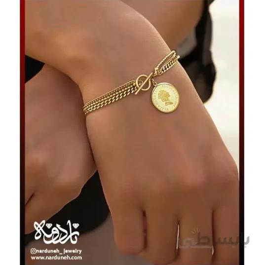 دستبند چند ردیف سکه الیزابت