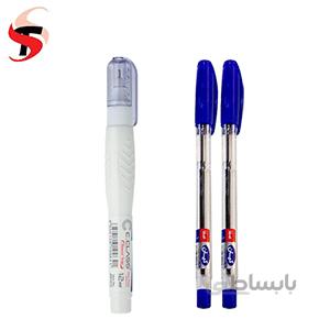خودکار آبی کیان وغلطگیر سی کلاس
