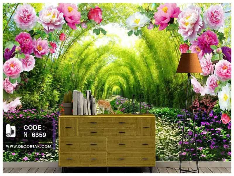 پوستر دیواری طبیعت کدN-6359 طرح طبیعت بهاری