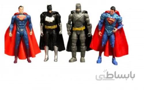 مجموعه فیگور شخصیت بت من سوپرمن بسته ۴عددی ایتم ۱۰۹۱