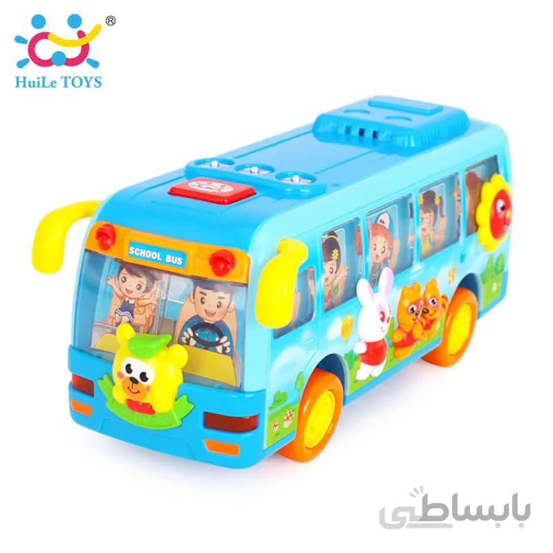 اتوبوس مدرسه هولی تویز مدل 908 ا HUILE TOYS-HAPPY SHAKING SCHOOL BUS-908