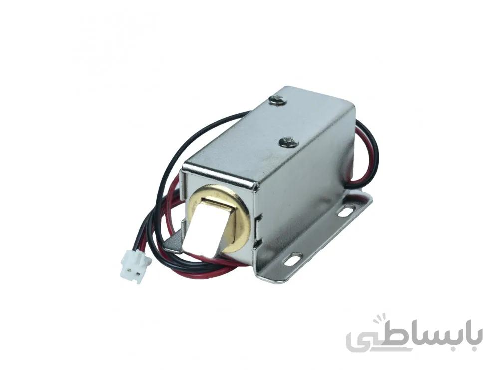 قفل الکترونیکی درب 12 ولتی مدل زبانه ای بزرگ سایز 53X23X28mm