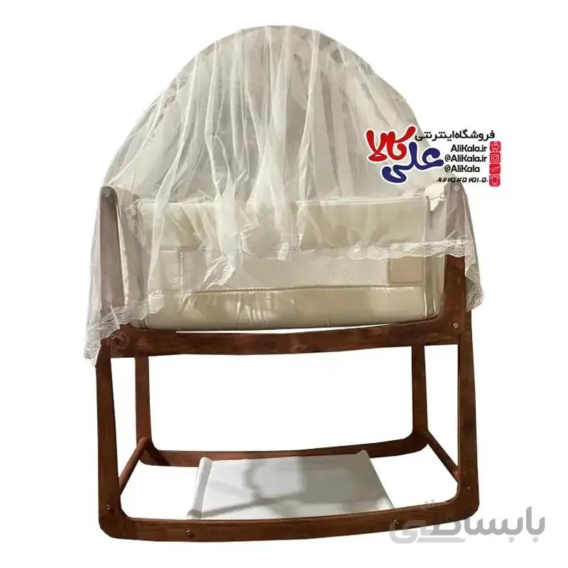 تخت و گهواره کنار مادر تمام چوب روس 2 تکه