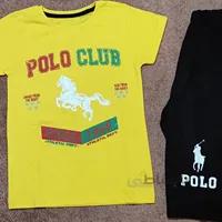 ست تیشرت و شلوارک بچه گانه پسرانه شیک مدل POLO کد 243 - فروشگاه اینترنتی بچه شیک