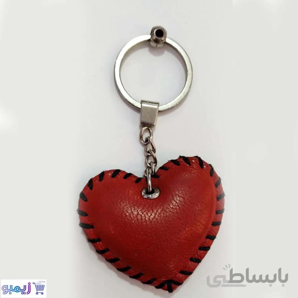 جاسوئیچی چرم طرح قلبی