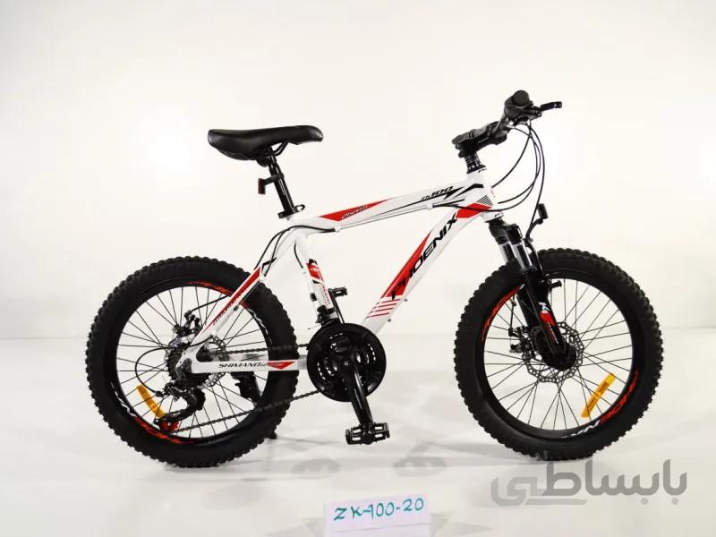 دوچرخه فونیکس سایز 20 کد 20100 تنه آلومینیومی و دیسکی- phoenix ZK100