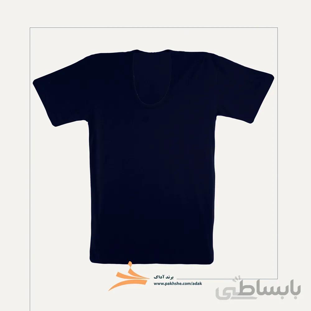 زیرپوش نیم آستین مردانه سرمه ای آداک کد 31202