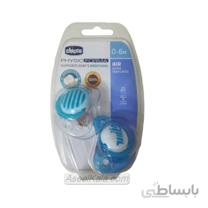 پستانک لاتکس چیکو CHICCO بسته دو عددی
