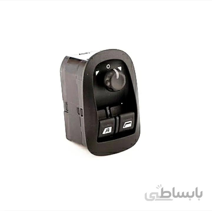 کلید آینه برقی ۲۰۶ تیپ ۵ دو سوکته(از نوع برق سازه پویش)