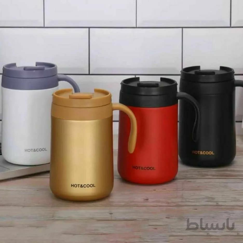 تراول ماگ دسته دار 500میل HOT&COOL