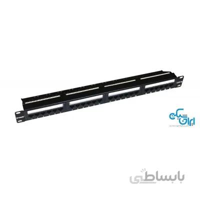 پچ پنل Cat6 دیلینک کیستونی بدون شیلد 24 پورت مدل NPP-C61BLK241