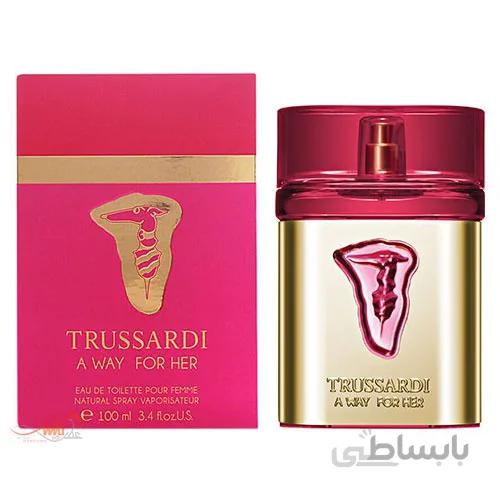 ادو تویلت زنانه تروساردی مدل A Way For Her حجم 100 میلی لیتر ا Trussardi A Way For Her Eau De Toilette For Women 100ml
