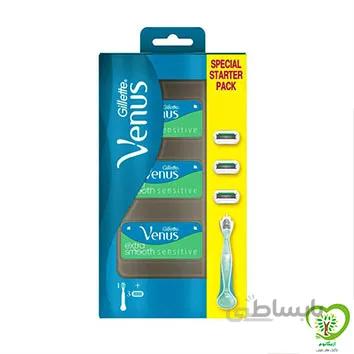 خودتراش ژیلت ونوس مدل smooth به همراه 3 عدد یدک