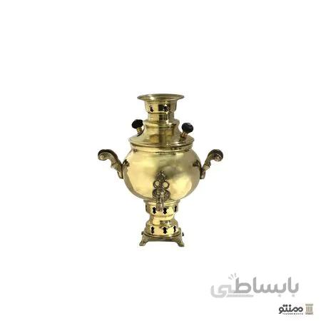 سماور ذغالی برنجی مدل کروی 1 لیتری
1 liter spherical brass charcoal samovar