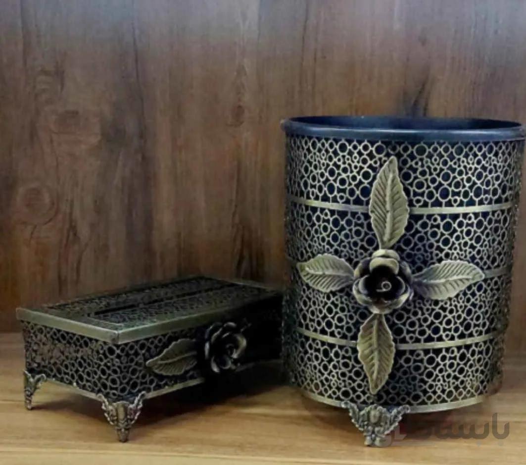 سطل و دستمال آنتیک خاتم