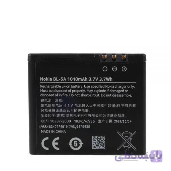 باتری اصلی نوکیا NOKIA BL-5A — تصویر 1