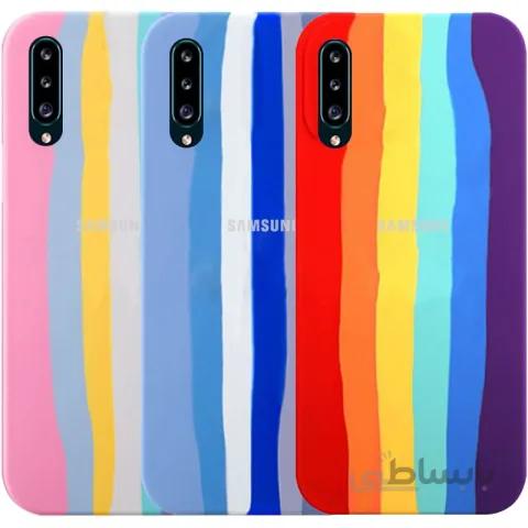 قاب سیلیکونی گوشی سامسونگ Samsung Galaxy A50/30S مدل رنگین کمانی (ویتنامی اصل)
