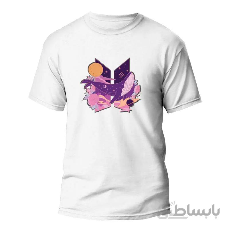 تیشرت طرح BTS WHALE LOVE
